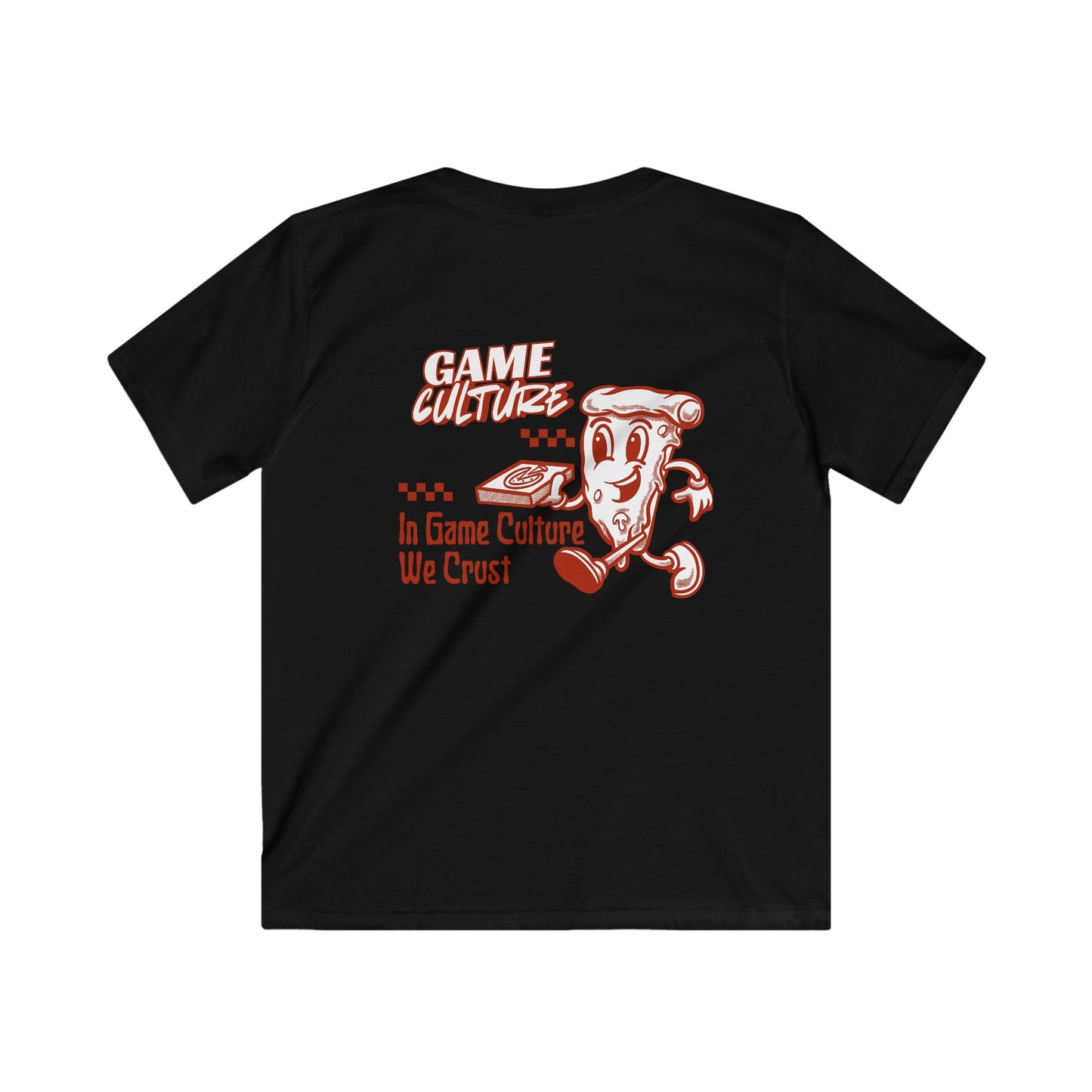 In Game Culture We Crust Kids Softstyle Tee